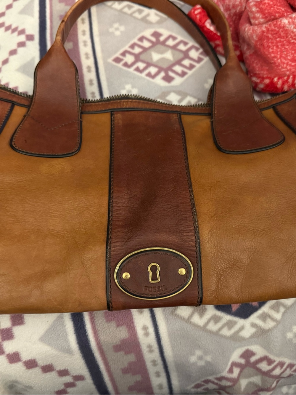 Leather Fossil bag